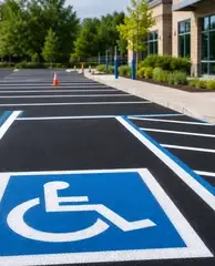 Fresh pavement markings for Rochester area businesses